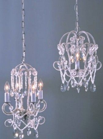 CBK Styles 53827 Assorted Two Beaded Chandeliers, Clear Acrylic Steel Construction, 9