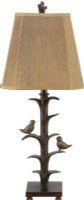 CBK Style 90766 Bronzed Bird On A Branch Table Lamp Polyresin Switch Bronze, Set of 2, UPC 054798907669 (90766 CBK90766 CBK-90766 CBK 90766) 