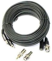 KTL cctv CBL0050E Black BNC to RCA Video/Power 50'Cable, Industrial Grade For Serious CCTV Installations (CBL0050 CBL-0050 CBL-0050E CBL 0050E) 