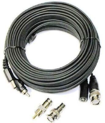 KTL cctv CBL0050E Black BNC to RCA Video/Power 50'Cable, Industrial Grade For Serious CCTV Installations (CBL0050 CBL-0050 CBL-0050E CBL 0050E)