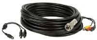 KTL cctv CBL1090U Video/Power Underwater Camera Cable 90' for Use with CUB1001, CUC1001 or CUC1002, Built-in Coaxial Cable for Video Signal, Built-in Coaxial Special Water-Proof Receptacle for Use to 150’ Depths, Built-in 2–DC Jacks, One +12V Power Supply of Camera Module, One +12V of White LEDS Lamp  (CBL1090U CBL1090 CBL-1090U CBL-1090 CBL10 CBL-10)  