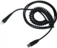 Honeywell CBL-500-500-C00 Coiled 5m (16.4') USB Cable, Black Fits with Voyager 1200g, Voyager 1250g, Hyperion 1300g and Xenon 1900g Barcode Scanners, Type A 5V Host Power (CBL500500C00 CBL-500500-C00 CBL500-500C00 CBL-500 500-C00) 