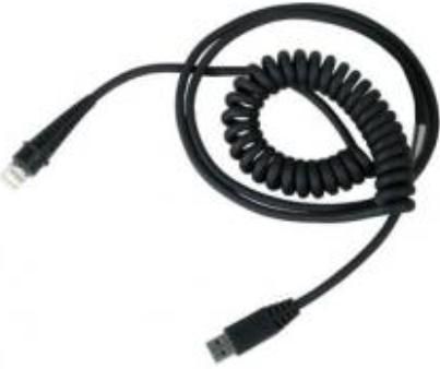 Honeywell CBL-500-500-C00 Coiled 5m (16.4') USB Cable, Black Fits with Voyager 1200g, Voyager 1250g, Hyperion 1300g and Xenon 1900g Barcode Scanners, Type A 5V Host Power (CBL500500C00 CBL-500500-C00 CBL500-500C00 CBL-500 500-C00)