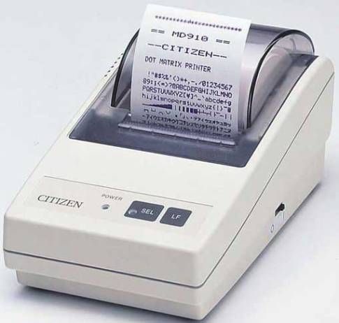 Citizen CBM-910-II-40RF120-B Model CBM-910 Palm Size Impact Printer - Ivory, Serial Interface (RS-232C) (CBM910II40RF120B CBM910-II-40RF120B CBM910-II40RF120 CBM910 II 40RF120B) 