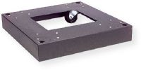 Middle Atlantic CBS-5 Caster Base, 20"D, Slim 5 Series; Black; Skirted base looks good and protects caster area; Robust steel construction with black powder coat finish; Includes 4 pre-installed non-locking commercial grade casters; UPC 646747003271 (CBS5 CBS 5  CBS-5 CBS-5-BASE CBS5-WHEELED CBS-5-SLIM) 