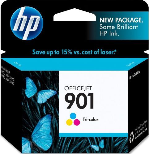 HP Hewlett Packard CC656AN model No.901 Tri-Color Ink Cartridge, Inkjet Print Technology, Cyan, Yellow and Magenta Print Color, New Genuine Original OEM HP Hewlett Packard, For use with Officejet J4580 All-in-One, Officejet J4660, Officejet J4640 and Officejet J4680 HP Printers (CC656AN CC-656AN CC 656AN CC656-AN CC656 AN)