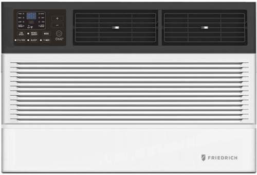 Friedrich CCF05A10A Chill Premier Smart Wi-Fi Room Air Conditioner, 5200 BTU Cooling, 115 Voltage, 4.3 Amps, 459 Watts, 12.1 EER, 12.1 CEER, 1.0 Pints/HR Moisture Removal, 141 CFM, 100 Sq. - 150 Ft. Cooling Area, Built-in Wi-Fi Control On the Go with the FriedrichGo App, Smart Home/Voice Command Device Compatability, 24-Hour Timer, Remote Control, UPC 724587436693 (CCF-05A10A CCF05-A10A CCF 05A10A CCF05 A10A)