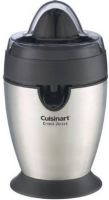 Cuisinart CCJ-100 Citrus Pro Juicer, Dispenses juice directly into container, Anti-drip spout locks allow for interruption of juice flow, Unique auto-reverse spin feature extracts more juice from pulp, Elegant, brushed stainless steel housing, Includes cord storage and dishwasher-safe parts for easy cleanup, UPC 086279003997 (CCJ 100 CCJ100) 