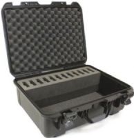 Williams Sound CCS 042 DW Large Digi-Wave Heavy-Duty Carry Case with 12 Slot; Durable Plastic Shell; Foam Interior; Secure Clasps; Carrying Handle; Holds up to 12 DLT-50 or DLT-100 transceivers, as well as up to 12 headsets and other accessories; The strong plastic outer shell and a foam interior make sure your equipment is protected; Secure clasps keep the case tightly closed (WILLIAMSSOUNDCCS042DW WILLIAMS SOUND CCS 042 DW ACCESSORIES CASES CLIPS) 