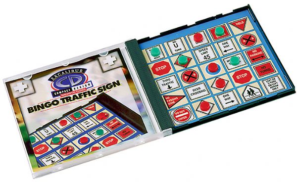 Excalibur CD106 CD Bingo Traffic Signs Magnetic Travel Game, Comes complete, magnetic pieces and instructions, 2.50 Weight (CD-106 CD 106)