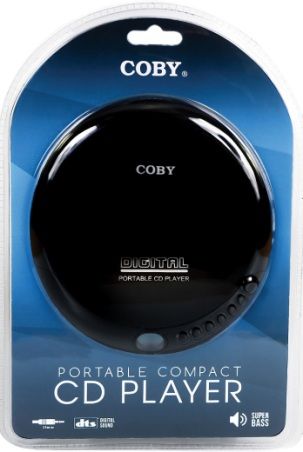 Coby CD-190BLK Portable Compact CD Player, Black; Slim Compact Design; Digital LCD Display; Skip, Search, Pause/Play, Ramdom Play, Repeat Controls; Digital Volume Control; 3.5mm Headphone Jack; Low Battery Indicator; 2 x AA Batteries Required (Sold separately); UPC 812180020491 (CD190BLK CD 190BLK CD-190-BLK CD-190 CD190BK)