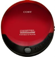 Coby CD-190RED Portable Compact CD Player, Red; Slim Compact Design; Digital LCD Display; Skip, Search, Pause/Play, Ramdom Play, Repeat Controls; Digital Volume Control; 3.5mm Headphone Jack; Low Battery Indicator; 2 x AA Batteries Required (Sold separately); UPC 812180020514 (CD190RED CD 190RED CD-190-RED CD-190 CD190RD) 