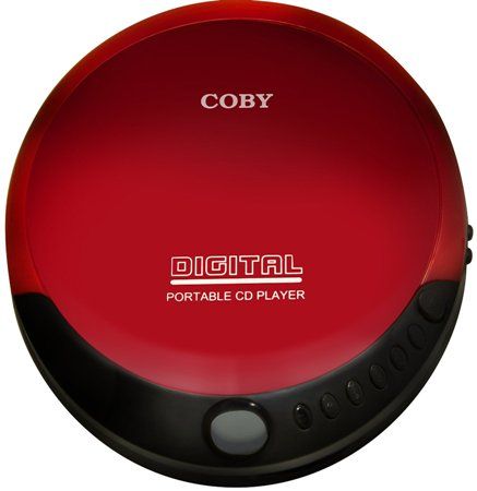Coby CD-190RED Portable Compact CD Player, Red; Slim Compact Design; Digital LCD Display; Skip, Search, Pause/Play, Ramdom Play, Repeat Controls; Digital Volume Control; 3.5mm Headphone Jack; Low Battery Indicator; 2 x AA Batteries Required (Sold separately); UPC 812180020514 (CD190RED CD 190RED CD-190-RED CD-190 CD190RD)