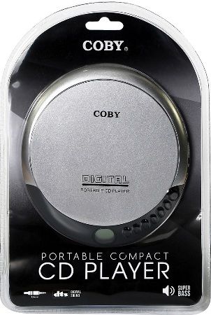 Coby CD-190SLV Portable Compact CD Player, Silver; Slim Compact Design; Digital LCD Display; Skip, Search, Pause/Play, Ramdom Play, Repeat Controls; Digital Volume Control; 3.5mm Headphone Jack; Low Battery Indicator; 2 x AA Batteries Required (Sold separately); UPC 812180020507 (CD190SLV CD 190SLV CD-190-SLV CD-190)