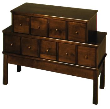 Leslie Dame CD225; Distinctive Apothecary Style Storage Cabinet, Holds 225 CDs or 54 DVDs, Solid Oak Wood Furniture, 9 removeable drawers (CD 225 CD-225 CD22 CD-22)