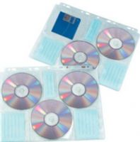 Aidata CD6BS-10 CD Binder Sheet 6, 10 sheets with index labels per pack, Each sheet holds 6 CDs with index labels, Fits most kinds of ring binders (CD6BS10 CD6BS 10 CD6-BS-10 CD6 BS-10) 