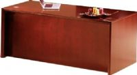 Mayline CD72-CHY Corsica Series 72" Bow Front Desk, Full-height modesty panel, Desk surface has 2 grommets, 2 thick with beveled black edges, Scratch and stain resistant, Features bowfont surface and end panels with beveled edge, Sierra Cherry Finish, UPC 198860640822 (CD72 CD-72 CD 72 CD72CHY CD 72-CHY CD 72 CHY) 