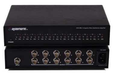 RGBmate CDA 620L Distribution Amplifier, 1-in, 12-out, BNC Composite Video DA w.EQ (CDA-620L, CDA620L, CDA 620, CDA620)