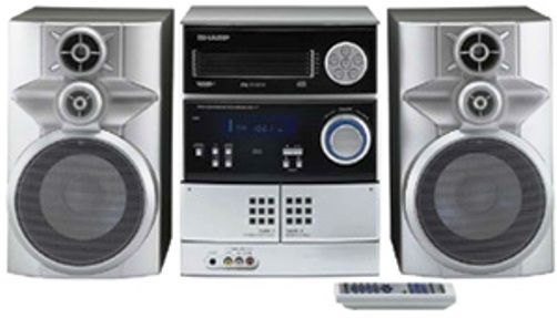 Sharp CD-ES777 Mini Component Audio System with 300 Watts and 5-Disc Multi-Play Changer, Three-Way Speaker System with Super Tweeters (CDES777 CD ES777 CDE-S777 CDES-777 CD-ES77)