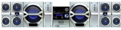 Sharp CD-G20000P Mini Component Audio System with 1000 Watts and 5-Disc Multi-Play Changer, CD-R/RW, MP3, WMA Playable, Speaker System, Main Speakers  Two-Way Speakers, Satellite Speakers  Full Range Speaker System (CDG20000P CD-G20000 CD G20000P CDG20000 CDG20000-P)