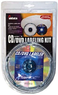 Aidata CDL05SP CD/DVD Labeling Kit, Design your own CD/DVD labels and jewel case inserts Windows lnterface Kit, Includes CD/DVD labeling software with full instruction manual and 100-image library, Label applicator with label storage 3.20 CD/DVD labels (CD-L05SP CDL-05SP CDL05-SP CDL05 SP)