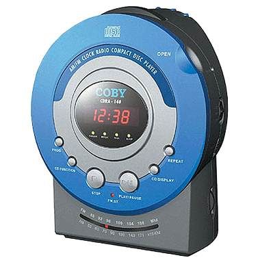 Coby CD-RA140 Alarm Clock with CD Player and AM/FM Radio (CDRA140, CD RA140)