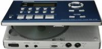 Tascam CD-VT2 Portable CD Vocal/Instrument Trainer; CD-DA/CD-R/CD-RW disc playback; 10 second anti-shock memory; Comprehensive 128 x 64 dot matrix LCD display with graphical user interface; Album title/Track title indication by CD-Text; Elapsed Time/Remain Time display with bar meter; +16 to -50% pitch control in 1% steps; UPC 043774022717 (CDVT2 CD VT2 CDV-T2 CDVT-2) 