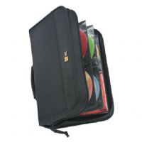 Case Logic CDW-92 CD Wallet 92 Disc Capacity - Black Nylon; Holds 92 CDs or 46 CDs with liner notes, Easy flip pages lay flat for easy access to CDs, 12.6"L x 2.56"W x 11.5"H Dimensions, UPC 085854016681 (CDW 92 CDW92 CDW-92BLACK) 