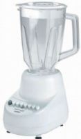 Continental Electric CE22131 Table Top Blender, White, 10-speed + Pulse Action, 350 Watts Motor, 48 Ounce Break-Resistant Plastic Jar, Removable Stainless Steel Cutting Blades, Removable Measuring Cup in Lid, Non-skid Padding, Power Input 110VAC 400W, UPC 765167221315 (CE-22131 CE 22131) 