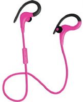 Coby CEBT-400-PNK Pink Intense Wireless Earbuds with Mic, Built-in microphone, Volume control, Tangle free flat cable, Sweat resistant, Superior audio performance, Comfortable fit, Dimensions 6.14" x 3.74" x 1.42", Weight 0.3 lbs (CEBT400PNK CEBT400PK CEBT400-PNK CEBT-400PNK CEBT 400PNK CEBT400 PNK CEBT 400 PNK) 
