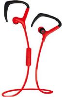 Coby CEBT-401-RED Red Intense Wireless Earbuds with Mic, Built-in microphone, Volume control, Tangle free flat cable, Sweat resistant, Superior audio performance, Comfortable fit, Dimensions 6.14" x 3.74" x 1.42",  Weight 0.3 lbs, UPC 812180025120 (CEBT 401 RED CEBT 401RED CEBT401 RED CEBT-401RED CEBT401-RED CEBT401RED) 