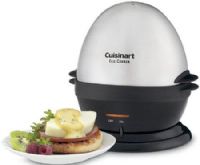Cuisinart CEC-7 Egg Cooker, Cooks up to seven eggs - hard to soft consistency, Poaches up to three eggs, On/Off switch with indicator light, Audible tone, Automatic shutoff, Brushed stainless steel lid, Poaching tray, Two egg holders, Beaker with piercing pin, Instruction/Recipe book (CEC7 CEC 7) 