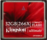 Kingston CF/32GB-U2 Ultimate Flash memory card, 32 GB Storage Capacity, 266x : 45 MB/s read 40 MB/s write Speed Rating, CompactFlash Card Form Factor, 32 °F Min Operating Temperature, 140 °F Max Operating Temperature, UPC 740617163223 (CF32GBU2 CF-32GB-U2 CF 32GB U2) 