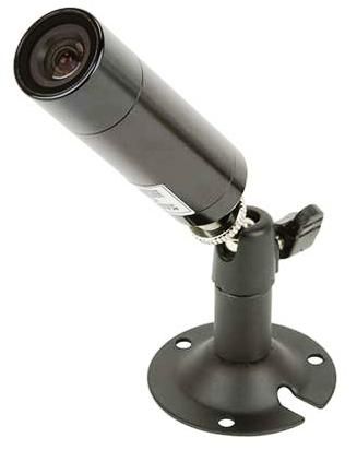 KTL cctv CFB6021EX B/W Hi-Res Low Lux Bullet Camera, Slender Design, 600 Lines, 0.0003 Lux Rating, 3.6mm 92 FIeld of View Mini Lens (CFB-6021EX CFB 6021EX CFB6021)