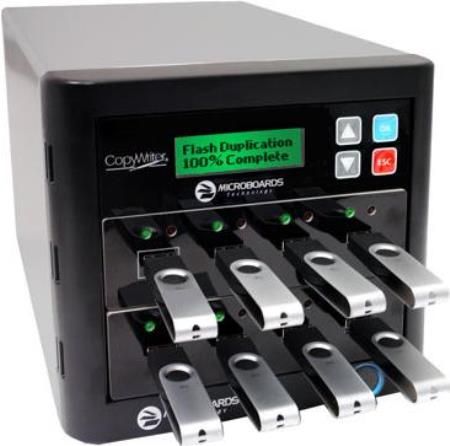 Microboards CFD-USB-07 Refurbished CopyWriter USB Flash Duplicator, Read: 1 and Write: 7 Slots, 256MB Memory, 10MB/sec Sustained Data Transfer Rate, Standalone Operation, Erase Function, No Size Limits (CFD USB 07 CFDUSB07 CFDUSB07-R)