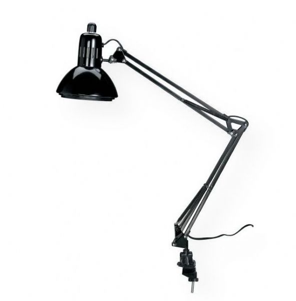 Alvin CFL2540-B Swing-Arm Lamp Black with Fluorescent Bulb, Swing-arm lamp with a ventilated 6.5