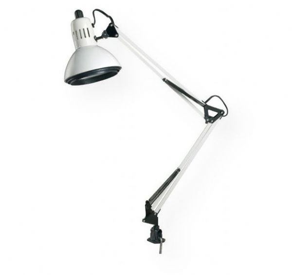 Alvin CFL2540-D Swing-Arm Lamp White with Fluorescent Bulb, Swing-arm lamp with a ventilated 6.5