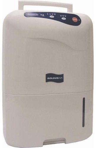 Soleus Air CFM-25 Lightweight 25-Pint Dehumidifier with Humidistat, 115 V /60 Hz Power Supply, 6 Lts Tank Capacity, 41 db(A) Noise Level, Rotary compressor, Automatic shutoff protects against messy spillage and water damage (CFM 25 CFM25 CFM_25)