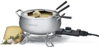 Cuisinart CFO-3SS Electric Fondue Pot, 3-quart capacity, Dishwasher-safe fondue pot, 1000 watts of power, Nonstick interior, Adjustable temperature probe with eight settings, Eight fondue forks, Stainless steel fork ring, Instruction/Recipe book, BPA Free, Dimensions 6.12" x 10.50" x 7.00", Weight 6.3 pounds, UPC 086279006417 (CFO3SS CFO 3SS CF-O3SS) 