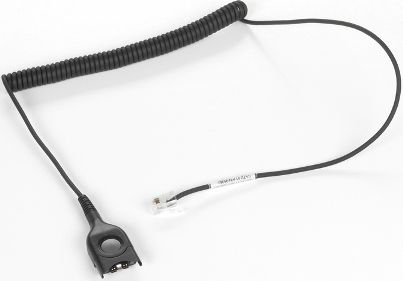 Sennheiser CGA 01 Telephone Headset Cable, Easy disconnect to modular, for connection between Sennheiser headsets and GN8000 series amplifiers, UPC 615104101715, EAN 4044156001470 (CGA01 CGA-01 500232)