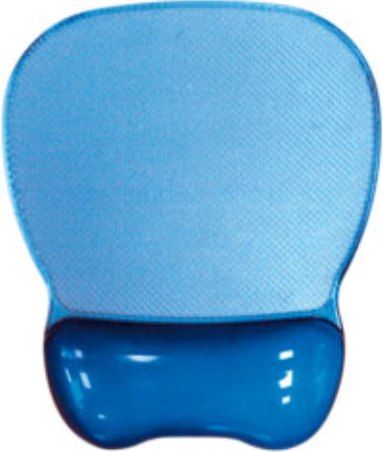 Aidata CGL003B Crystal Gel Mouse Pad Wrist Rest, Blue, Ergonomic Design, Redistribute Pressure Points, Transparent soft gel wrist rest provides computing comfort, Stain and water-resistant for easy surface cleaning, Non-skid PU rubber backing keeps pad in place, Size 209 x 245 x 28mm / 8.25 x 9.75 x 1.25, EAN 4711234105701 (CGL-003B CGL 003B CGL003-B CGL003 CG-L003B)