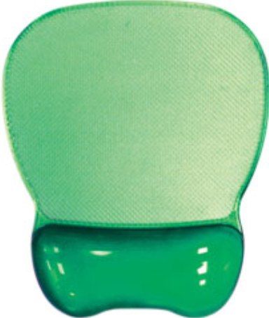 Aidata CGL003G Crystal Gel Mouse Pad Wrist Rest, Green, Ergonomic Design, Redistribute Pressure Points, Transparent soft gel wrist rest provides computing comfort, Stain and water-resistant for easy surface cleaning, Non-skid PU rubber backing keeps pad in place, Size 209 x 245 x 28mm / 8.25˝ x 9.75˝ x 1˝, EAN 4711234106135 (CGL-003G CGL 003G CGL003-G CGL003 CG-L003G)
