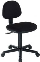 Alvin CH277-40 Black Comfort Economy Office Height Task Chair; Includes pneumatic height control; Polypropylene seat and back shells; Height and depth-adjustable hinged backrest; Dual-wheel casters; 24" diameter reinforced nylon base; Height adjusts from 17" to 22"; UPC 88354120995 (CH27740 CH-27740 CH277-40-BLACK ALVINCH27740 ALVIN-CH27740-BLACK ALVIN-CH-277-40) 