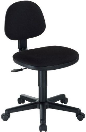 Alvin CH277-40 Black Comfort Economy Office Height Task Chair; Includes pneumatic height control; Polypropylene seat and back shells; Height and depth-adjustable hinged backrest; Dual-wheel casters; 24