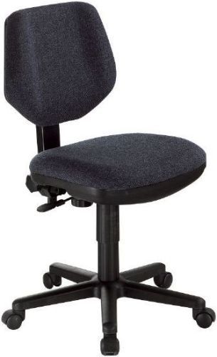 Alvin CH290-40 Black Comfort Classic Deluxe Office Height Task Chair; Pneumatic height control; Polypropylene seat and back shells; Height and depth adjustable hinged backrest with spring-adjusted rocking mechanism; Dual-wheel casters; 24