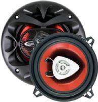 Boss Audio CH5520 CHAOS EXXTREME 5-1/4" 2-Way Speaker, Red Poly Injection Cone, 200 Watts Total Power, 100 Hz to 18 Hz Frequency Response, SPL (1 Watt/1 Meter) 90dB, Aluminum Voice Coil Material, Stamped Basket Structure, Dimensions 2" x 6" x 6", Mounting Hole Depth 1.75", UPC 791489104869 (CH-5520 CH 5520) 