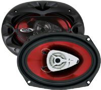 Boss Audio CH6920 CHAOS EXXTREME 6" X 9" 2-Way Speaker, Red Poly Injection Cone, 350 Watts Total Power, 50 Hz to 20 Hz Frequency Response, SPL (1 Watt/1 Meter) 92dB, Aluminum Voice Coil Material, Stamped Basket Structure, Dimensions 3.5" x 9.37" x 6.5", Mounting Hole Depth 2.9375", UPC 791489104920 (CH-6920 CH 6920) 