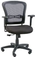 Alvin CH760 Mesh Back Paragon Manager Chair, Black Color; Molded foam seat that is 3.5" thick x 20" x 18"; The rocking tension is easy to adjust and can also be locked into the upright position; The seat tilts automatically as the back rocks with 2-to-1 synchronization; UPC 88354808831 (CH760 CH-760 CH760-BLACK ALVINCH760 ALVIN-CH760-BLACK ALVIN-CH-760) 