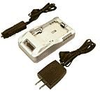 Hi Capacity CH-9000 Camcorder/Digital Camera Battery Charger, For Hitachi, JVC, RCA & Sony, Silver (CH 9000, CH9000)