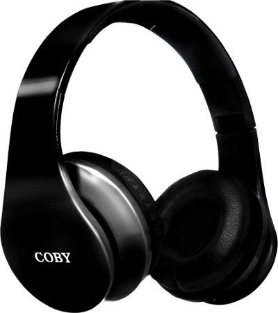 Coby CHBT601BK Wireless Bluetooth And MP3 Headphones, Black, Wireless Bluetooth connection, Built-in microphone, Folding and swivel design, 32 Ohm Impedance, 33 Feet Operation Distance, UPC 812180022310 (CHBT 601 BK CHBT 601BK CHBT601 BK CHBT-601-BK CHBT-601BK CHBT601-BK)